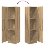 vidaXL Buffet en chêne artisan Chêne artisan Bois d'ingénierie Grand
