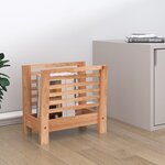 vidaXL Porte-revues 40x26 5x38 5 cm Bois massif de noyer