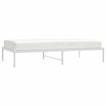 vidaXL Cadre de lit métal sans matelas blanc 100x190 cm