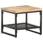 vidaXL Table d'appoint 40x40x35 cm Bois de manguier massif