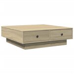 vidaXL Table basse Chêne sonoma 90x90x28 cm Aggloméré
