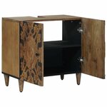 vidaXL Meuble sous Lavabo de Salle de Bain Marron 62 x 33 x 58 cm