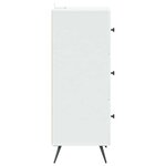 vidaXL Armoire à tiroirs Blanc 33 x 34 5 x 90 cm Bois d'ingénierie