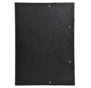 Chemise 3 rabats à élastique A3 carton 600g Noir EXACOMPTA
