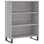 vidaXL Buffet sonoma gris 69 5x32 5x180 cm bois d'ingénierie