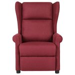 vidaXL Fauteuil de massage Rouge bordeaux Tissu