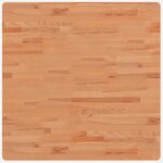 vidaXL Dessus de table 80x80x4 cm carré bois massif de hêtre