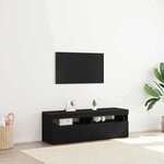 vidaXL Meuble TV 2 Pièces Noir 60 x 35 x 40 cm Bois d'ingénierie