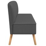 vidaXL Canapé 117x55 5x77 cm Tissu Gris foncé