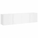 vidaXL Meubles TV muraux 2 Pièces blanc 80x30x41 cm