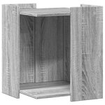 vidaXL Meuble de bac à litière pour chat sonoma gris bois d'ingénierie