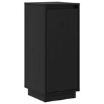 vidaXL Buffets 2 Pièces Noir 31 5x34x75 cm Bois massif de pin