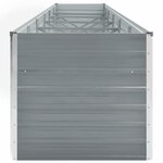 vidaXL Lit surélevé de jardin Acier galvanisé 480x80x77 cm Gris