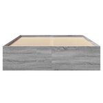 vidaXL Cadre de lit sonoma gris 120x200 cm bois d'ingénierie