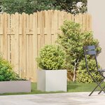 vidaXL Jardinière blanc 40x40x40 cm acier laminé à froid