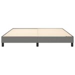 vidaXL Cadre de lit sans matelas gris foncé 160x200 cm tissu