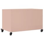 vidaXL Meuble TV rose 68x39x43 5 cm acier laminé à froid