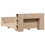 vidaXL Cadre de lit sans matelas 120x190 cm bois de pin massif