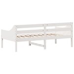 vidaXL Lit de jour sans matelas blanc 75x190 cm bois de pin massif