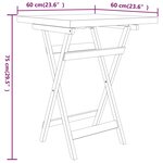 vidaXL Ensemble à manger de jardin 3 Pièces Bois de teck massif