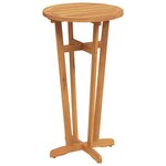 vidaXL Table de bar de jardin Ø60x105 cm Bois d'acacia solide