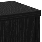 vidaXL Supports pour Plantes - 2 Pièces en Chêne Noir - 17 x 17 x 60 cm - Bois d'Ingénierie