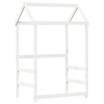 vidaXL Cadre de lit avec toit sans matelas blanc 80x200 cm