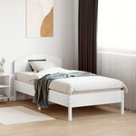 vidaXL Tête de lit blanc 90 cm bois massif de pin