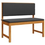 vidaXL Banc de jardin Marron 100 x 50 x 91cm Bois d'acacia massif