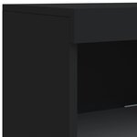 vidaXL Buffet avec lumières LED noir 162x37x100 cm