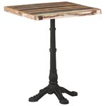 vidaXL Table de bistro 60x60x76 cm Bois massif de récupération