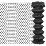vidaXL Clôture à mailles Acier 25 x 1 25 m Gris