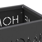 vidaXL Porte-parapluie avec stockage Noir 15 5 x 15 5 x 49 cm Métal