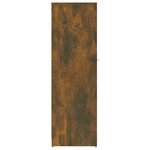 vidaXL Armoire de bain Chêne fumé 30x30x95 cm Bois d'ingénierie