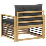 vidaXL Canapé d’extérieur Polyester Blanc