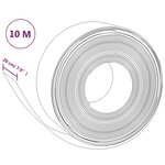 vidaXL Bordures de jardin 5 Pièces marron 10 m 20 cm polyéthylène