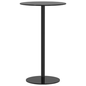vidaXL Table de jardin ronde noir Ø60x105 cm acier