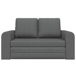 vidaXL Canapé-Lit Gris foncé 148 x 71 x 83 cm tissu