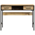 vidaXL Bureau 100x50x75 cm en bois massif de mangue