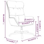 vidaXL Chaise de relaxation Gris foncé Tissu