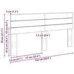 vidaXL Tête de lit 150 cm en bois massif de chêne