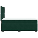 vidaXL Sommier à lattes de lit avec matelas Vert foncé 90x200 cm