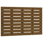 vidaXL Tête de lit murale Marron miel 106x3x63 cm Bois massif de pin