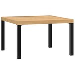 vidaXL Salon de jardin 4 Pièces avec coussins noir aluminium