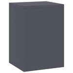 vidaXL Supports pour plantes 2 Pièces Anthracite 24 x 24 x 35 cm Acier