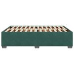 vidaXL Cadre de lit sans matelas vert foncé 140x190 cm velours