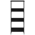 Bibliothèque vidaXL Noir Chêne 50x33x117 5 cm Bois d'ingénierie et Acier