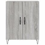 vidaXL Buffet haut Sonoma gris 69 5x34x180 cm Bois d'ingénierie