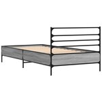 vidaXL Cadre de lit sans matelas sonoma gris 90x200 cm