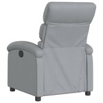 vidaXL Fauteuil inclinable gris clair tissu